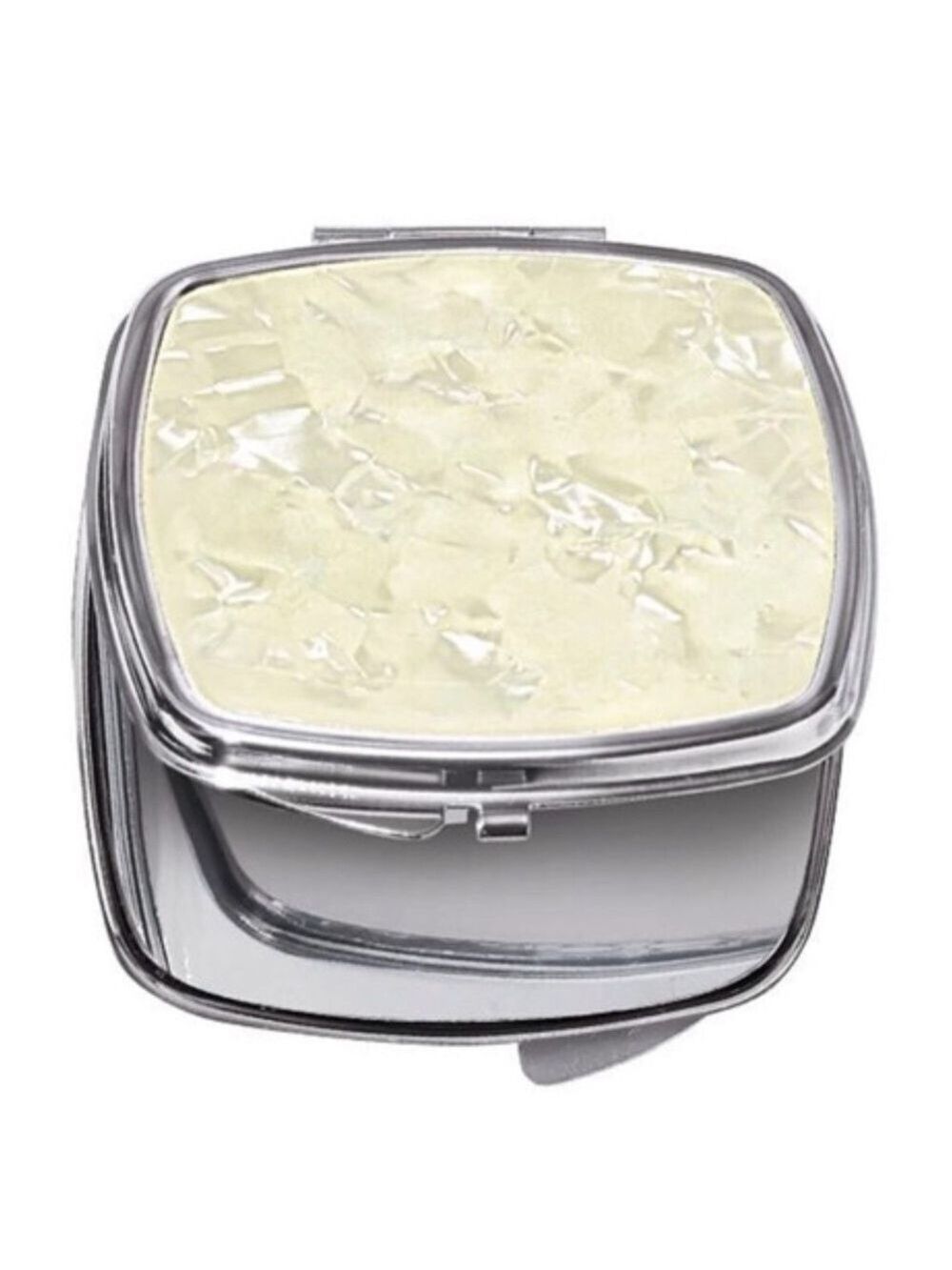 Avon compact wit faux mother of pearl accent set of 2